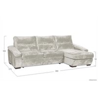 Угловой диван Асмана Форест 160x80 (Plush Cream)