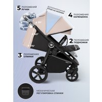 Коляска прогулочная «книга» Sweet Baby Contente Plus Basic (бежевый)