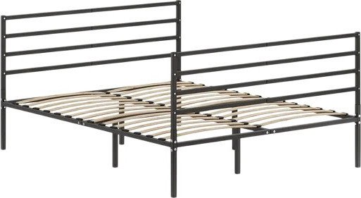 Кровать Домаклево Металика Г4+Г4 140х190 (черный)