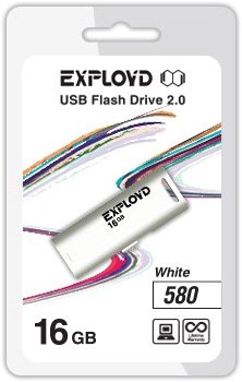 

USB Flash Exployd 580 16GB (белый) [EX-16GB-580-White]