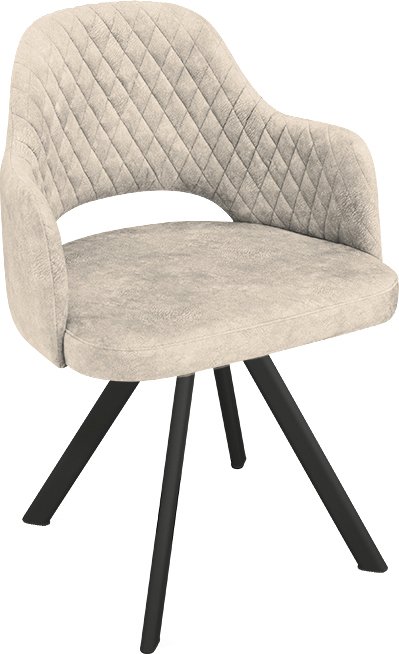 

Стул с подлокотниками Трия Калипсо К2 (черный муар/микровелюр Wellmart Dark Beige)