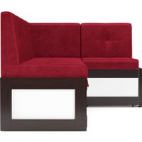 Угловой диван Мебель-АРС Нотис 191х82х116 см M11-27-1 (бархат красный Star Velvet 3 Dark Red)