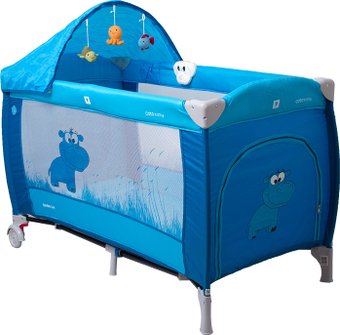 Манеж-кровать Coto baby Samba Lux (голубой)