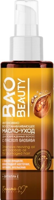 

Масло Белита-М для волос Baobeauty Интенсивно восстанавливающее 120 мл