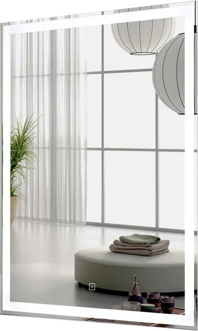 Пекам Зеркало Greta 60x100 greta-60x100s (с подсветкой и сенсором на прикосновение)