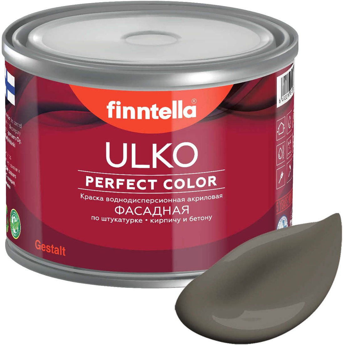 

Краска Finntella Ulko Mutteri F-05-1-1-FL073 0.9 л (коричневый)