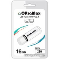 USB Flash OltraMax 230 16GB (белый) [OM-16GB-230-White]