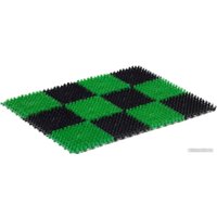 Придверный коврик Ковропласт Травка 53x82 (черный/зеленый)