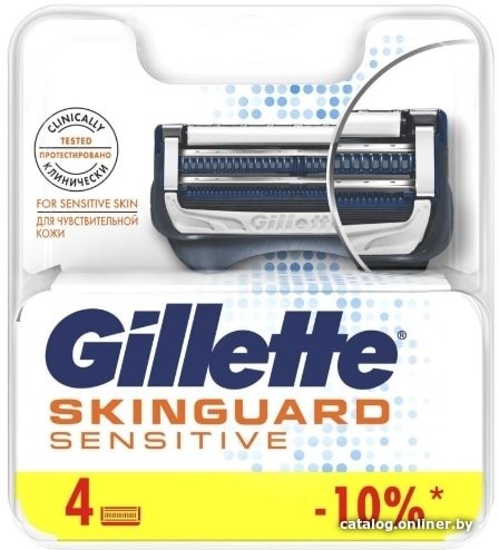 Сменные кассеты для бритья Gillette Skinguard Sensitive (4 шт)