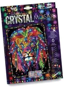 

Набор для создания поделок/игрушек Danko Toys Crystal Mosaic Лев CRM-01-04