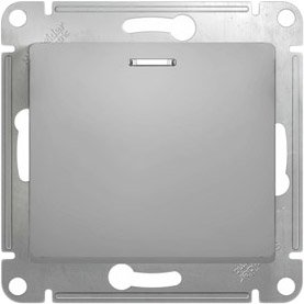Выключатель Schneider Electric Glossa GSL000313 (алюминий)