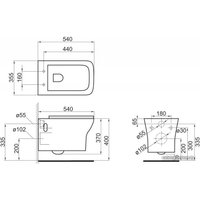 Унитаз подвесной BelBagno Romano BB248CHR