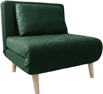 Кресло-кровать DiArt Элли 80 104188 (темно-зеленый Ultra forest/бук)