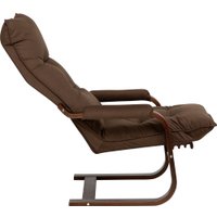 Кресло-качалка Leset Оливер (орех текстура/V 23)