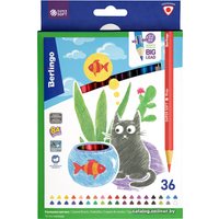 Набор цветных карандашей Berlingo Жил-был кот SS00536 (36 цветов) в Лиде