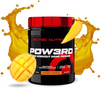 Предтренировочный комплекс Scitec Nutrition Pow3RD 2.0 (350 г, манго)