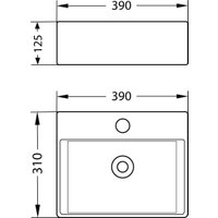 Умывальник Lauter 21370 + клапан 21190G