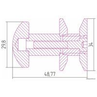 Крючок для ванны Сунержа Сфера 00-2010-0001