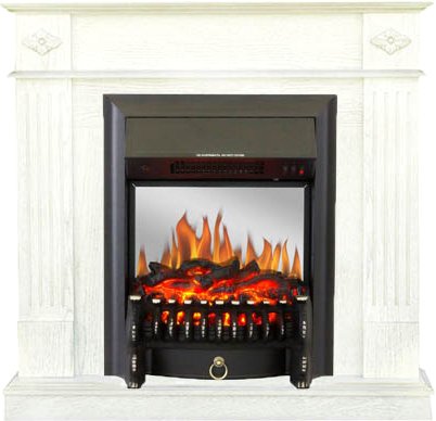 

Каминокомплект Smolcom Brighton STD-ASP с RealFlame Fobos-S Lux BL LT (бьянко белый)
