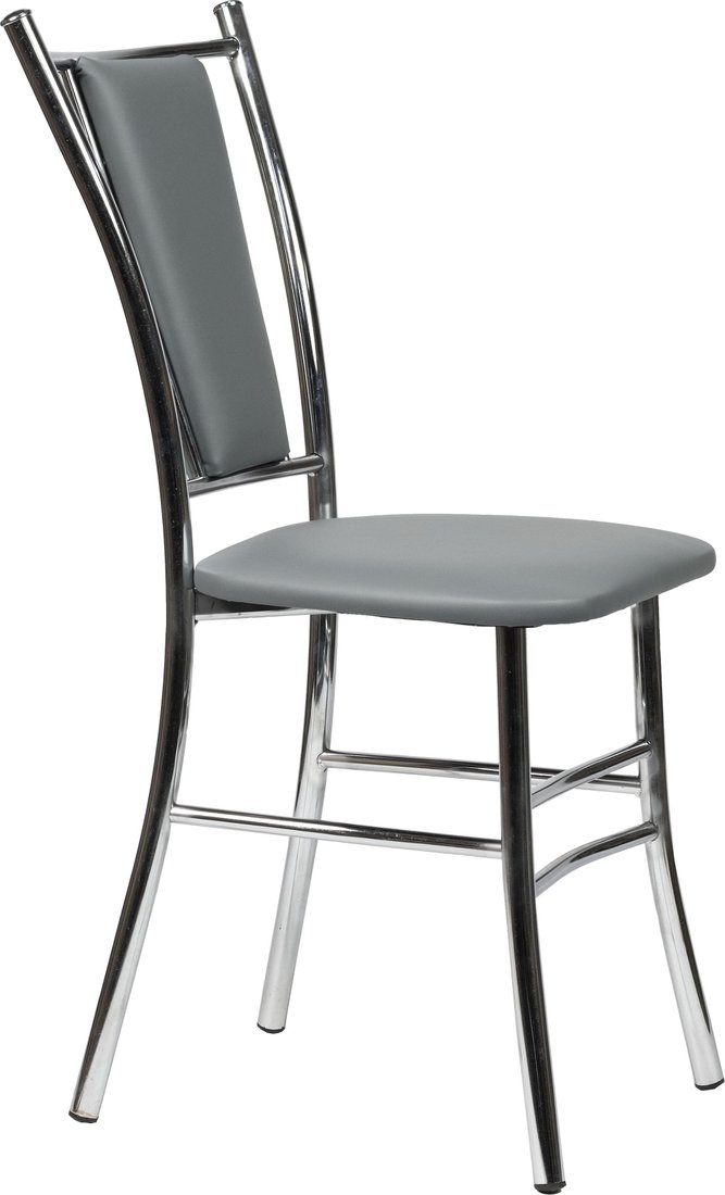 

Стул ВВР Марсель (серый/хром, экокожа)