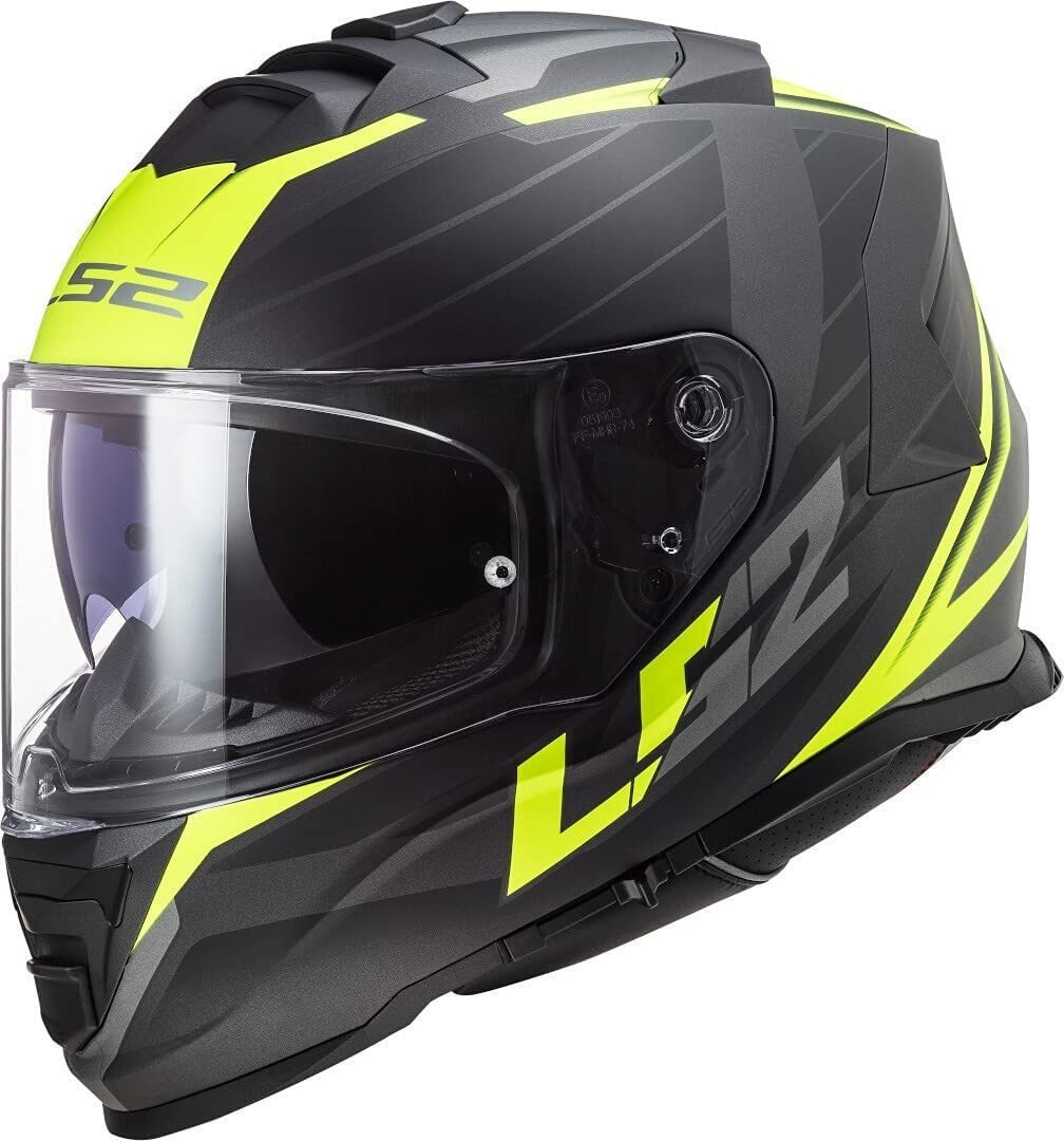 

Мотошлем LS2 FF800 Storm Nerve (XL, matt black H-V yellow)