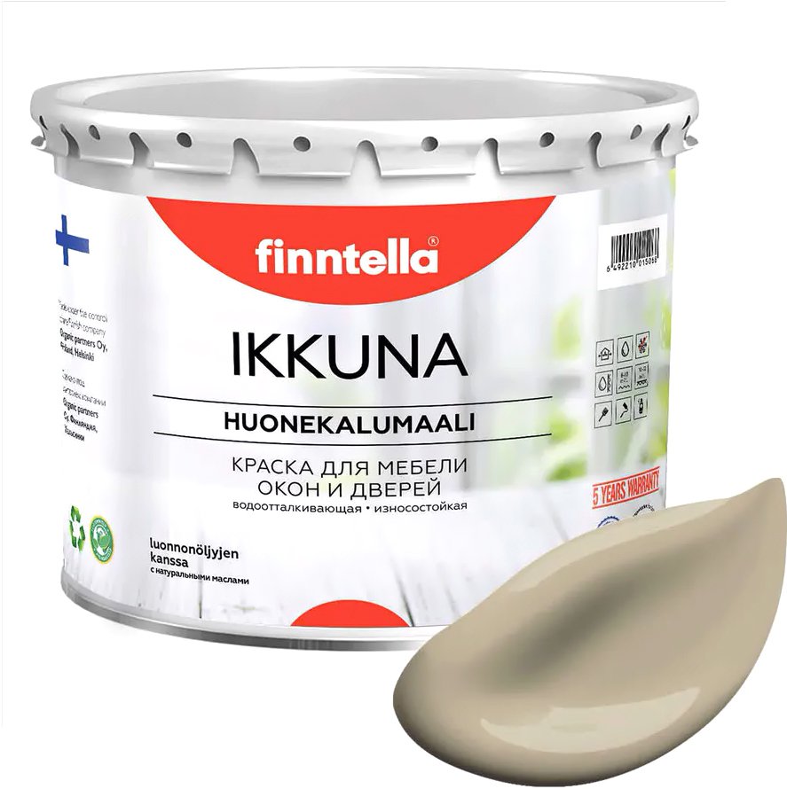 

Краска Finntella Ikkuna Vuori F-34-1-9-FL088 9 л (бежевый хаки)