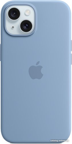 Чехол для телефона Apple MagSafe Silicone Case для iPhone 15 (зимний синий)