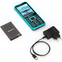Кнопочный телефон Maxvi X10i (аква)