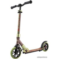 Двухколесный подростковый самокат Tech Team Comfort 180R 2020 (коричневый/зеленый)