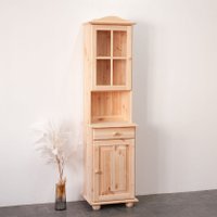 Шкаф-витрина Диприз Lena 1-дверный Д.73044.7 (сосна, без отделки) в Солигорске