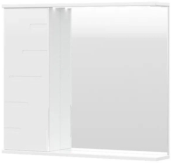 Volna Шкаф с зеркалом Joli 80 L (белый)