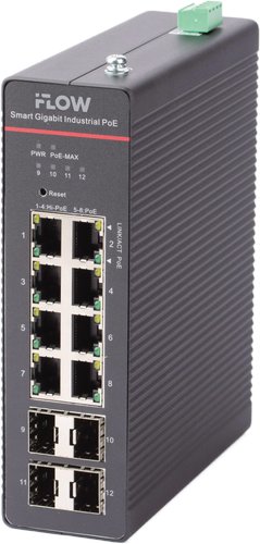 Настраиваемый коммутатор iFlow F-SW-IM612HPOE-PM-8G4GO