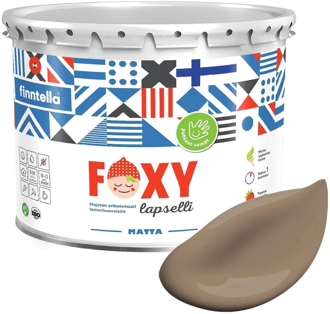 

Краска Finntella Foxy Lapselli Matte Tatti F-50-1-3-FL260 2.7 л (коричневый)