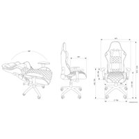 Игровое (геймерское) кресло CACTUS CS-CHR-030BL (черный)