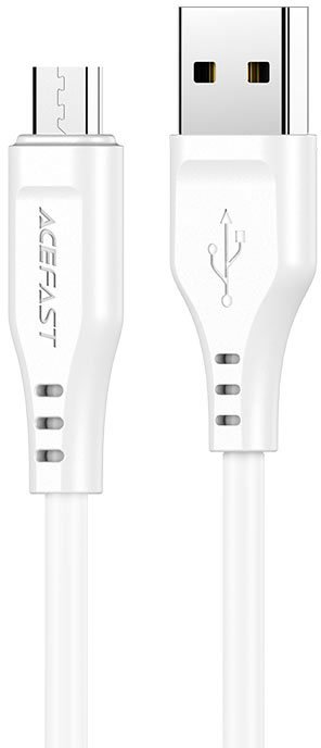

Кабель AceFast C3-09 USB Type-A - microUSB (1.2 м, белый)