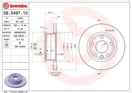 

Brembo 08549710