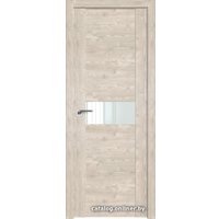 Межкомнатная дверь ProfilDoors 2.05XN L 40x200 (каштан светлый, стекло lacobel белый лак)