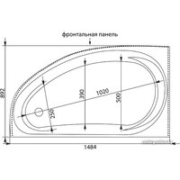 Ванна Aquanet Maldiva 150x90 L