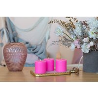 Набор свечей Мелт 75 мм (3 шт, розовый)