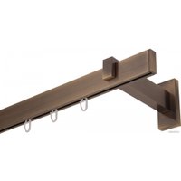 Карниз для штор Lm Decor Флэт Лайн Изи одинарный (антик, 3.2м)