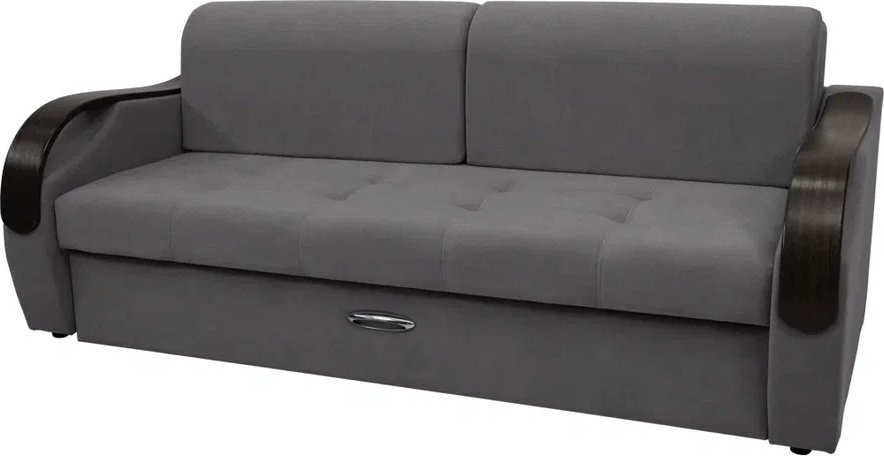 

Диван Сириус Лидер-6 НПБ 225x110 (Eva 07 велюр темно-серый)