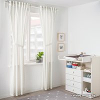 Комплект штор Ikea Лен 1.45x3 м 704.576.37 (белый, 2 шт)