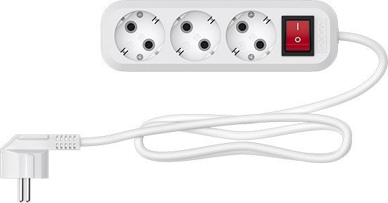 

Удлинитель Maxvi PS-415 (1.5м, белый)