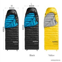 Спальный мешок Naturehike CW400 NH18C400-D (L, черный)