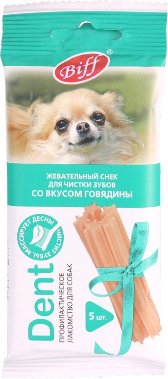

Лакомство для собак TiTBiT Dent Жевательный снек со вкусом говядины 35 г
