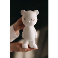 Статуэтка К.РАМА Мишка кожаный Kaws & Bearbrick (белый) в Бресте