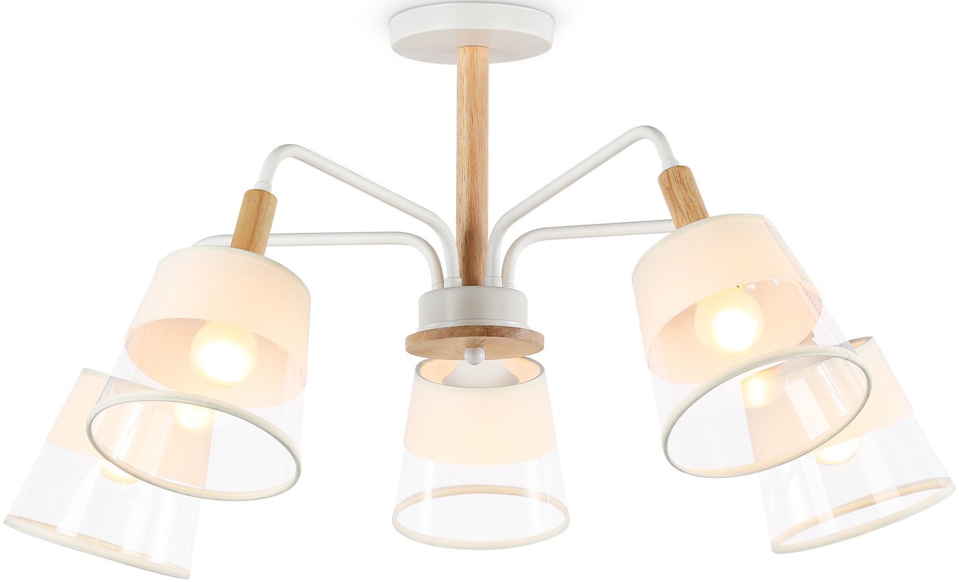 

Люстра средней высоты Ambrella TR4738/5 WH/LW