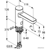 Смеситель Kludi Zenta 3810205