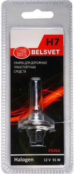 Галогенная лампа Belsvet H7 12-55-3/H7 12V 55W 1шт