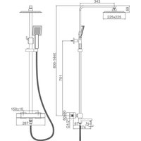 Душевая система  Ledeme L2424Y